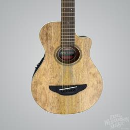 Yamaha 3/4-scale acoustic-electric guitar with gig bag, Natural